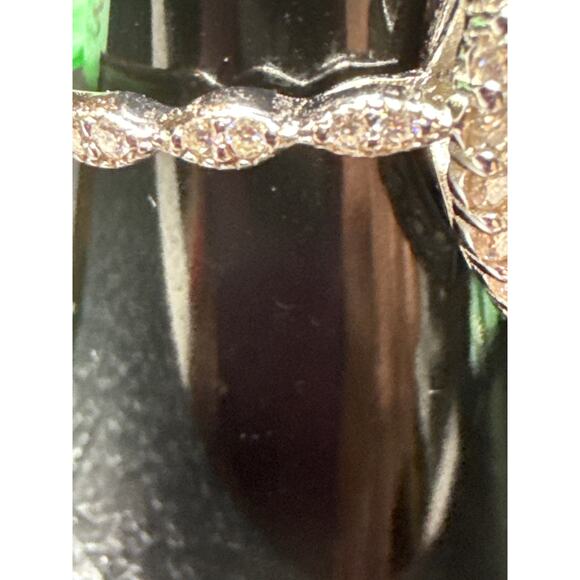 2.5CT Marquise Halo Sterling Silver Ring Sz 9 - Picture 2 of 2